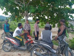 Himbauan Jaga Jarak & Pakai Masker Terus Dilakukan Polsek Muara Tami di Lokasi Keramaian