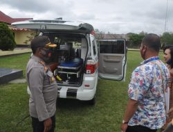 Polres Jayawijaya Terima Bantuan Satu Unit Mobil Ambulance Dari BRI