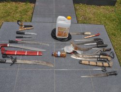 Jaga Wamena Tetap Kondusif, Polisi Rutin Gelar Swiping Sajam