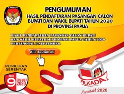 Ini 35 Paslon Yang Resmi Mendaftar Pilkada 11 Kabupaten di Papua