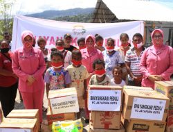 Peduli Bencana, Bhayangkari Cabang Jayapura Kota Berikan Bansos Kepada Korban Kebakaran