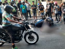 Tabrak Bak Truk Box di Polimak Pengendara Motor Meninggal