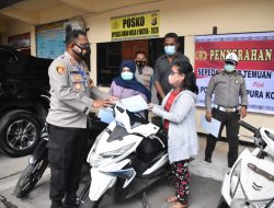 Kapolresta : Sepanjang Tahun 2020, 138 Unit SPM Temuan Dikembalikan Kepada Pemiliknya