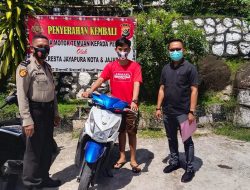 Hilang 3 Hari, Polsek Japut Temukan Motor Curanmor dan Kembalikan Kepada Pemiliknya