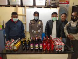 Puluhan Miras Ilegal Diamankan Polisi di Pertigaan Ruko Dok II