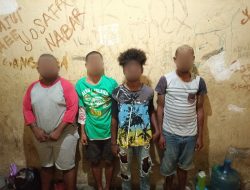 Polisi Ringkus 4 Pria Pembobol Bengkel di Koya Barat