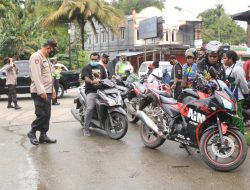 Razia di Lima Titik, Polisi Jaring 83 Unit Motor dan 2 Sajam