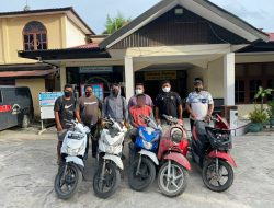 Residivis Pencurian Motor Kembali Dibekuk Tim Charli Beserta 5 Unit Motor