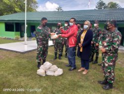 BRI Cabang Wamena Bantu Sembako Dukung Program TMMD Ke-110