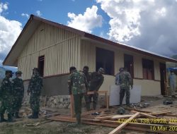 Pantau Progres TMMD Ke-110, Aster dan Kasiter Kunjungi Distrik Ibele