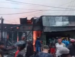Kebakaran Besar Landa Area Pasar Gorong-gorong