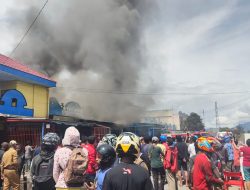 Empat Ruko di Kota Wamena Habis Dilahap Api