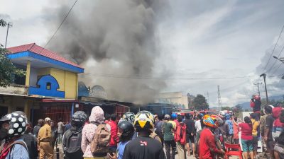 Empat Ruko di Kota Wamena Habis Dilahap Api