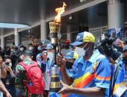 Obor api PON Papua terinspirasi oleh alat musik Tifa