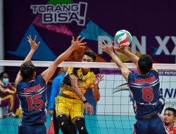 Kalah Telak dari Jateng, Tim Voli Indoor Putra Papua Barat Gagal Bawa Pulang Medali