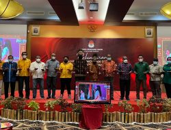 KPU Papua Ikuti Peluncuran Hari Pemungutan Suara Pemilu Serentak Tahun 2024 Secara Virtual
