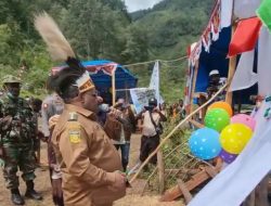 Bupati Didimus Resmikan Kantor Kampung Mesagaput Distrik Yogosem dan PTLA di Distrik Mugi