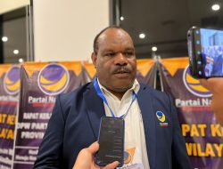 Didimus Yahuli Tampil Perdana Sebagai Ketua DPD saat Rakerwil Partai NasDem Papua