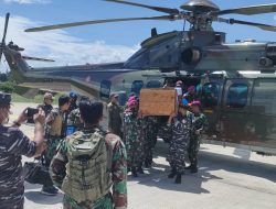 Anggota Marinir yang Gugur di Nduga, Dievakuasi ke Timika