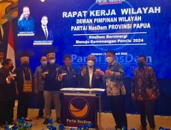 Rakerwil : NasDem Papua Bahas Strategi Kemenangan Tahun Pemilu 2024