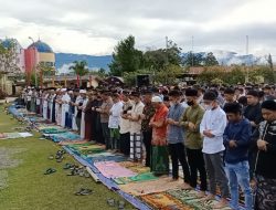 Pelaksanaan Solat Idul Fitri di Wamena Berjalan Aman