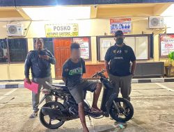 Residivis Pencurian Motor Kembali Ditangkap Polisi Beserta BB