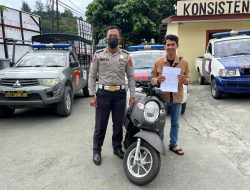 4 Tahun Hilang, Motor Kesayangan Dikembalikan Polsekta Abepura