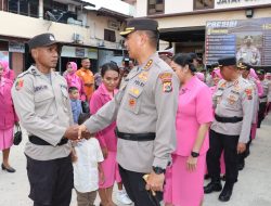 Kapolresta Pimpin Upacara Kenaikan Pangkat 50 Personel Polresta Jayapura Kota