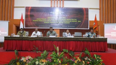 KPU Kota Jayapura Sosialisasi Peraturan KPU Pada Partai Politik