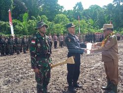 Tingkatkan Taraf Hidup Masyarakat Perbatasan RI-PNG, Kodim 1701/Jayapura Gelar TMMD