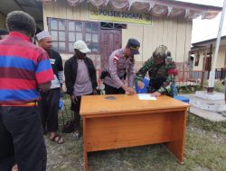 Tolak Miras dan Narkoba, TNI-Polri Lakukan Deklarasi Bersama Masyarakat Intan Jaya