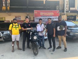 Hilang Dua Bulan, La Mislan Dapatkan Kembali Motornya di Polresta Jayapura Kota