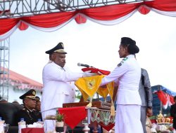 Bupati Didimus Pimpin Upacara HUT RI ke 77 di Kabupaten Yahukimo