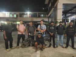 Kasus Curanmor, Tim Resmob Numbay Ciduk Residivis Bersama Barang Bukti Motor Hasil Curian