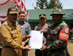 Pembukaan TMMD Ke-115 Kodim 1702/JWY Di Distrik Tailarek, Ini Harapan Dandim