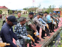 Polres Jayawijaya Musnahkan Barang Bukti Hasil Razia