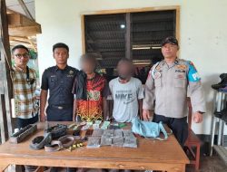 Lagi, Kedapatan Membawa Ganja Dua Pria Diamankan Polisi Di Perbatasan RI-PNG