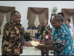 Bupati Yahukimo Serahkan DPA Tahun 2023