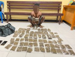 Kedapatan Bawa 2,4 Kg Ganja, Seorang Pemuda Diamankan Polisi Serui