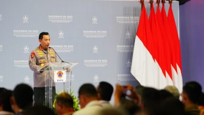 Rakornas BNPB, Kapolri : Langkah Konkret Manajemen Risiko Bencana Sangat Panting
