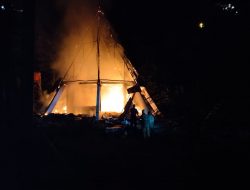 Satu Unit Bangunan di Belakang Ampera Diduga Sengaja Dibakar, Dipicu HP Hilang