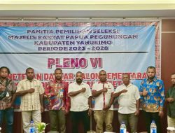 Pansel Yahukimo Serahkan Daftar Calon Tetap Anggota MRP Pegunungan