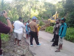 Bantu Pekerjaan Pembangunan Jalan Kurima-Tangma, GMKI Apresiasi Mantan Bupati Befa Jigibalon