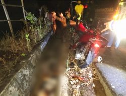 Kecelakaan Tunggal di Jalan Buper, Pengendara Honda PCX Masuk Parit Hingga Meninggal Ditempat