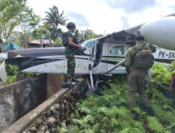 Pesawat Smart Cakrawala Aviation Tergelincir di Bandara Kenyam Kabupaten Nduga