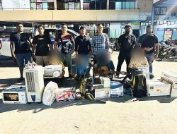 Polisi Jayapura Kota Bekuk 4 Pelaku Pencurian