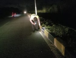 Tabrak Pembatas Jalan Raya Holtekam, Pengendara Motor Meninggal