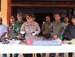 Jenis dan Asal Senjata Api KKB Kelompok Ananias Ati Mimin Yang Dilumpuhkan Satgas Gabungan TNI Polri