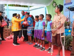 Pemprov Papua Tengah Salurkan Ratusan Ton Makanan Kepada Lanjut Usia, Penyandang Disabilitas dan Anak Terlantar