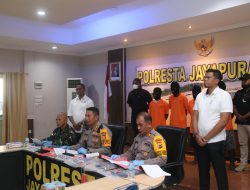 Polisi Tetapkan 4 Tersangka Pelaku Pembakaran Ruko Disekitar Traffic Light Waena Desember Lalu